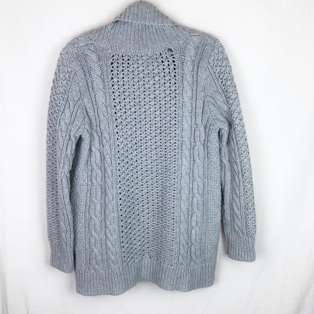 Michael Kors Thick Cable Knit Cardigan M - Picture 2 of 5